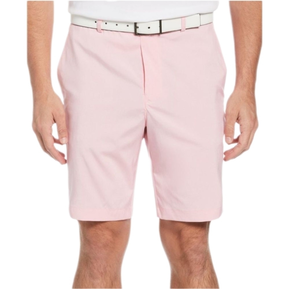 PGA Tour Mens Flat Front Heathered Golf Shorts Pink Size 40
